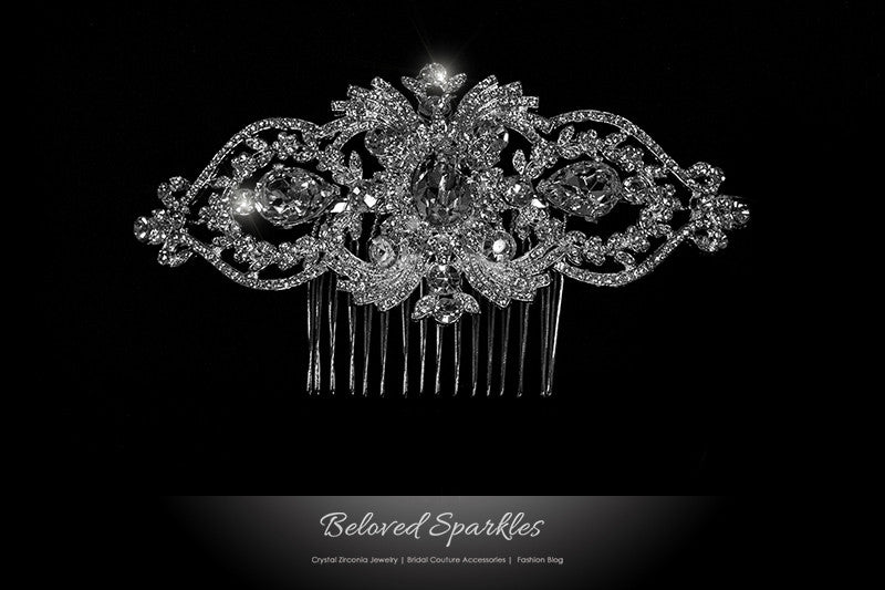 Lanetta Vintage Art Deco Hair Comb | Swarovski Crystal - Beloved Sparkles
- 1